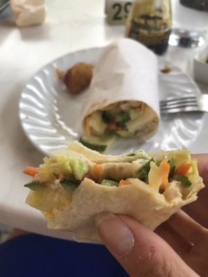Avocado wrap at Loving Hut in St Kanzian