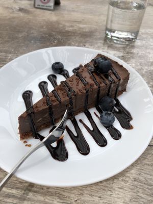 Chocolate cheesecake  at Loving Hut in St Kanzian