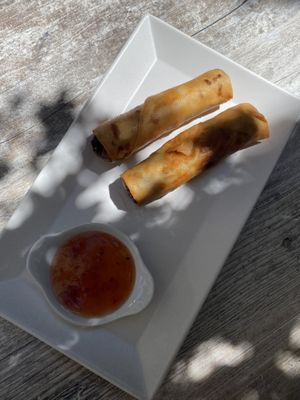 Spring rolls at Loving Hut in St Kanzian