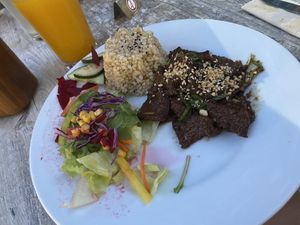 Beefless BBQ at Loving Hut in St Kanzian