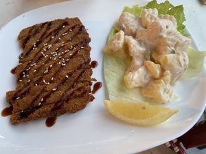 Schnitzel at Loving Hut in St Kanzian