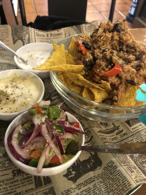 Nachos veganos at Mitica la Vella in Terrassa