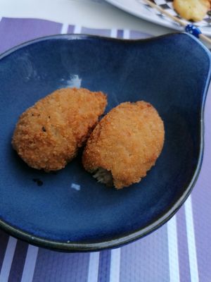 Vegan croquettes at Mitica la Vella in Terrassa