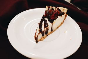 Vegan cheesecake at Loving Hut in Tampa