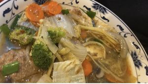 Wonton soup  at Loving Hut in Tampa