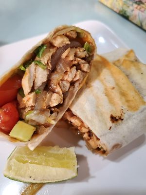 Chicken gyro at Loving Hut in Tampa