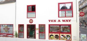 Restauration intérieure RDC: 10 places
Restauration intérieure étage: 25 places
Restauration extérieure: 20 places
Réservation et pré-commande par téléphone 09 52 21 50 68! at Tex A Way  in Dijon