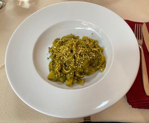 Tagliatelle vegan  at Al Ventitre in Lazise