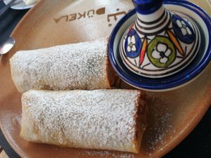 Masa filo con verduras tipo pisto at Dükela in Pontevedra