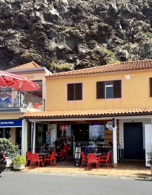 Street view, outdoor seating  at Burger Grill 351 in Sao Vicente