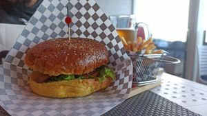 Vegan Burger at Burger Grill 351 in Sao Vicente