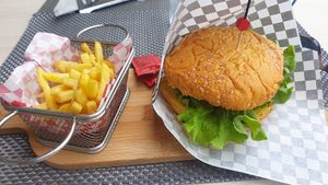 Vegan-Friendly Burger at Burger Grill 351 in Sao Vicente