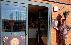 Front door at Cafe Zero + Purely Vegan Bistro in Bridgnorth