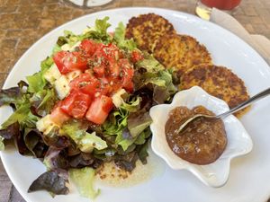 Millet cakes  at Natural Cafe in Mallorca