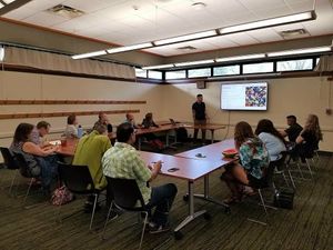 A class about raw foods at a local library at Animal Rights Coalition in Minneapolis