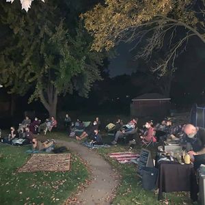 Outdoor documentary screening at Animal Rights Coalition in Minneapolis
