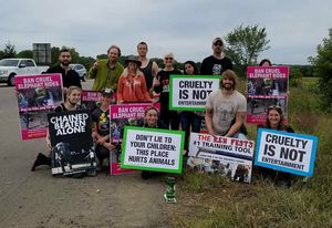Renaissance Festival protest at Animal Rights Coalition in Minneapolis