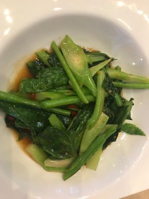 spicy kale - really tasty at Maeya in Udon Thani