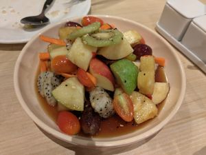Spicy fruit salad: too sweet at Maeya in Udon Thani
