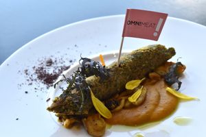 Vegan shish kebab at Nirvana New York in Tokyo