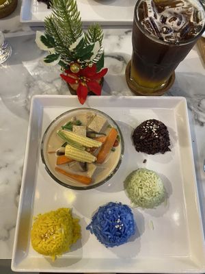 Coffee-Yuzu + Thom Kha Gai #Veganuary at Began Vegan in Bangkok