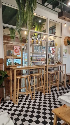 Nice and clean with good AC at Began Vegan in Bangkok