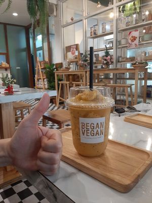 Fruit smoothie :) at Began Vegan in Bangkok