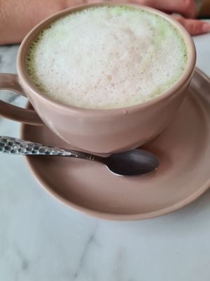 Thai milk tea at Began Vegan in Bangkok