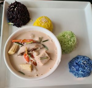 Tom ka gai at Began Vegan in Bangkok