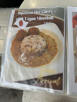 Menu  at Began Vegan in Bangkok