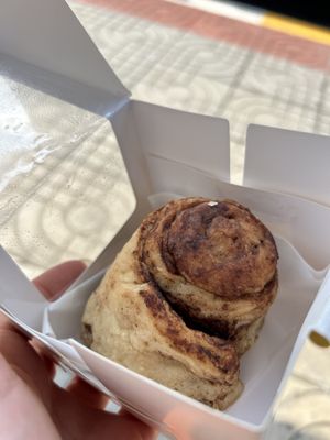 Vegan cinnamon roll  at Began Vegan in Bangkok