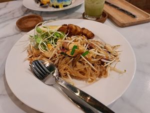 Pad thai at Began Vegan in Bangkok