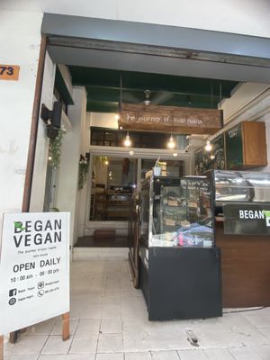 Entrance   at Began Vegan in Bangkok