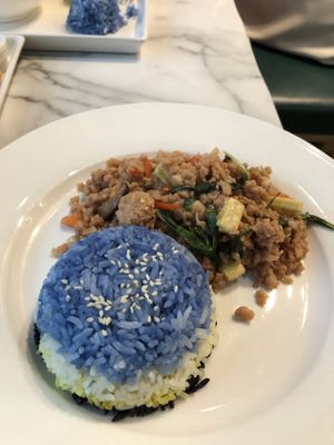 Super delicious food would go again.  In a beautiful laneway right near main tourist attractions.  at Began Vegan in Bangkok