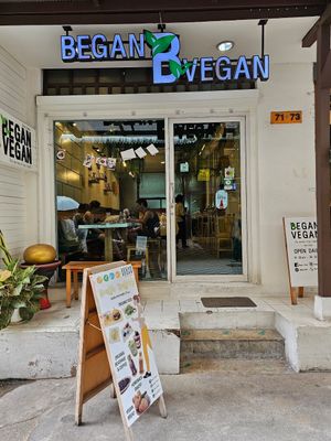 Tucked away off the main street at Began Vegan in Bangkok