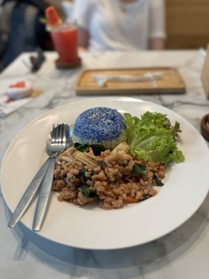 Vegan Pad Kra Pao - Began Vegan, Bangkok  at Began Vegan in Bangkok
