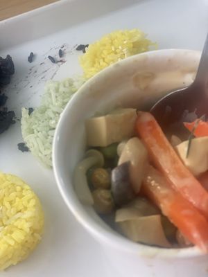 Not as in the photos and descriptions in the menu    at Began Vegan in Bangkok