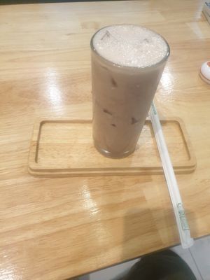 Began chocolate milk - 6/10 small and not that choclately at Began Vegan in Bangkok