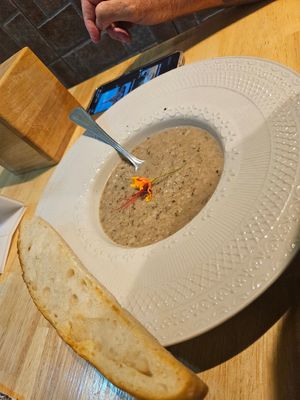 טעים מרק פטריות at Began Vegan in Bangkok