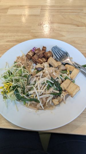 Pad thai at Began Vegan in Bangkok