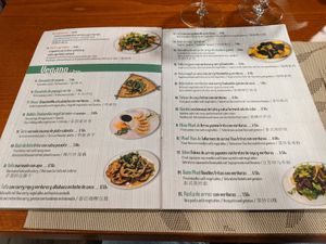 vegan menu at Sawadika in Zaragoza
