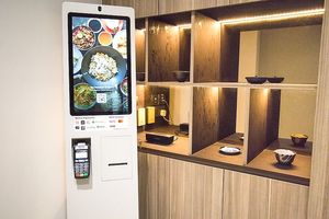 ordering kiosk at Hvala - Chinatown in Central Singapore