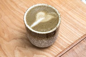 [vegan] all milk-based drinks are made with oat milk by default. fresh milk option available. $5.80-7.80 (pic: DanielFoodDiary) at Hvala - Chinatown in Central Singapore