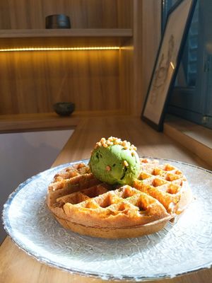 Vegan Dairy free waffle at Hvala - Chinatown in Central Singapore