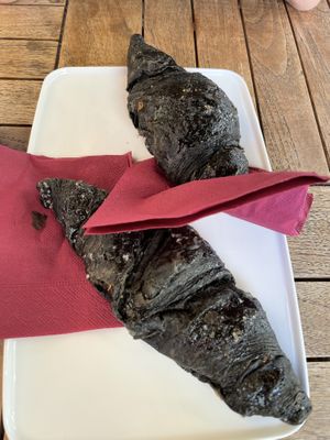 Cornetto 🥐 carbone   at Bar Centrale in Riomaggiore