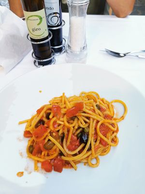 Pasta without anchovies at Bar Centrale in Riomaggiore