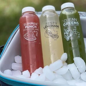 Cold Pressed Juice ..Juiced on premise , original recipes  at Laura & Tony's Kitchen in Eastham