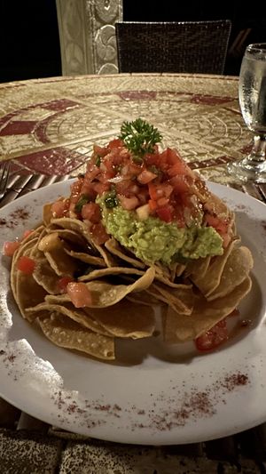 Vegan Nachos  at Ylang Ylang Beach Resort Restaurant in Montezuma