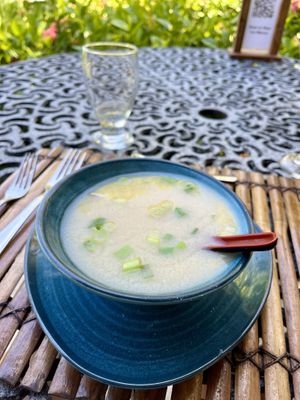 Miso soup   at Ylang Ylang Beach Resort Restaurant in Montezuma