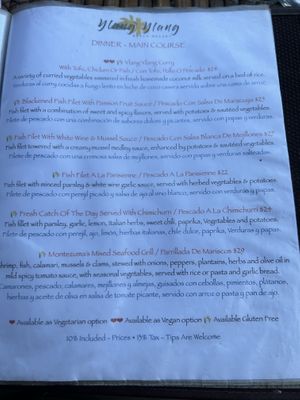   at Ylang Ylang Beach Resort Restaurant in Montezuma